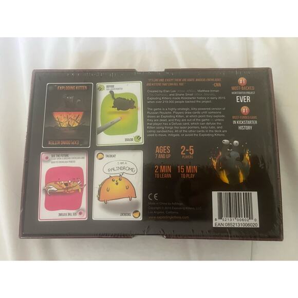 EXPLODING KITTENS Card Game - EKG-ORG1-1 Free Shipping - Picture 2 of 2